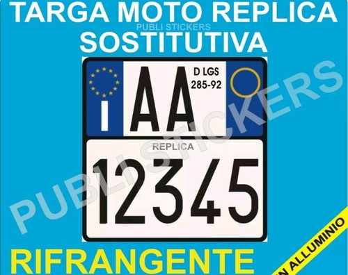 Targa moto replica sostitutiva - replica,