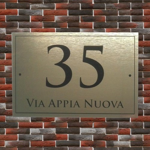 Targa numero civico - numero,