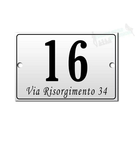 Targa numero civico - targa,