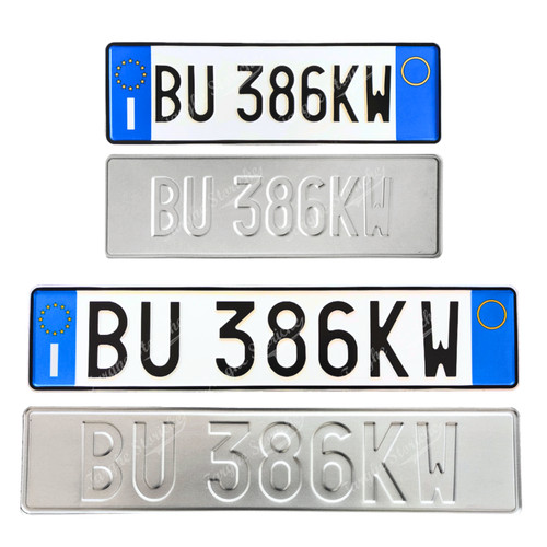 Targa auto coppia anteriore - auto,