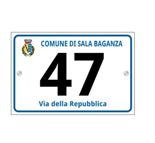 Targa numero civico - targa,