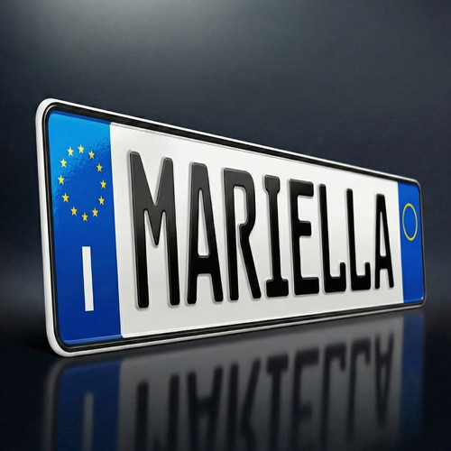 Targa nome personalizzata - , in
