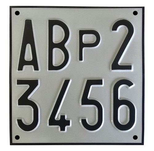 Targa prova con - targa, –