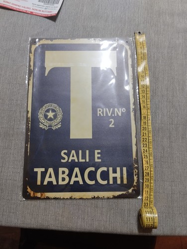 Targa alluminio vintage - in,