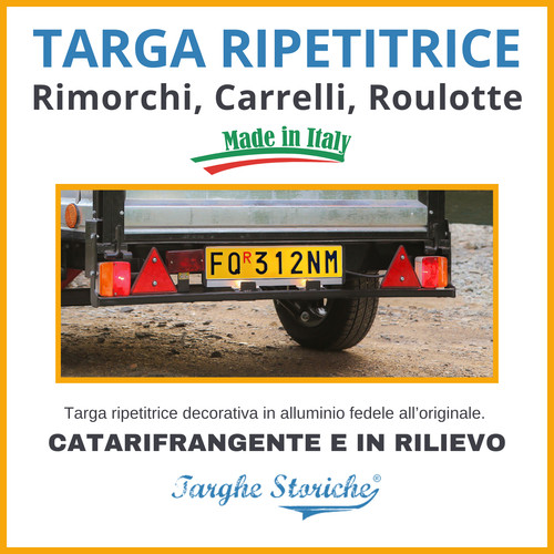 Targa ripetitrice decorativa - targa,