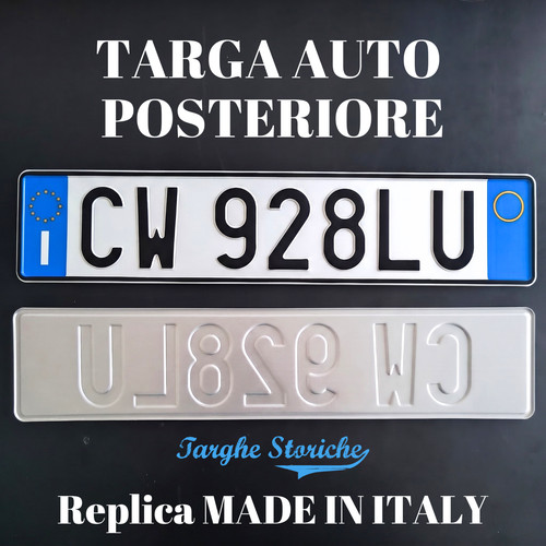 Replica targa auto - replica,