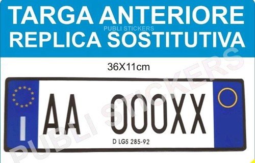 Targa auto replica sostitutiva - auto,