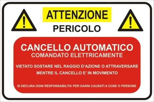Cartello segnaletico targa - segnaletico,